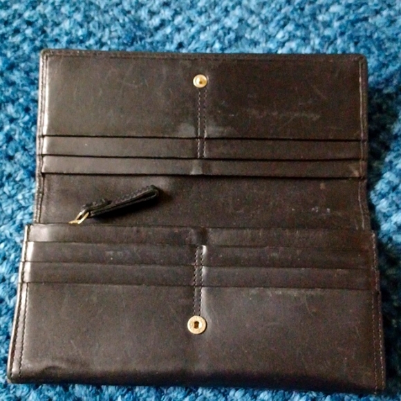 EUC Vintage COACH Wallet Black - Picture 4 of 11